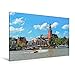 Produktbild Premium Textil-Leinwand 120 x 80 cm Quer-Format Ostfriesland Leer | Wandbild, HD-Bild auf Keilrahmen, Fertigbild auf hochwertigem Vlies, Leinwanddruck von Peter Roder