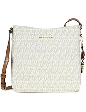 Michael Kors Jet Set Travel Large Logo Messenger - Vanilla