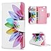 Produktbild Huawei NOVA Hülle,KASOS Huawei NOVA Case Bunt Gemalt Book Type PU Leder +TPU Innere Tasche Brieftasche Etui und Magnetverschluss Ledertasche Schutzhülle Cover Handyhülle,Halbe Blume