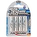 ANSMANN wiederaufladbar Akku Batterie Mignon AA 2850mAh NiMH hochkapazitiv Hohe Kapazität ohne Memory-Effekt Profi Digital Kamera-Akkubatterie 4er Pack