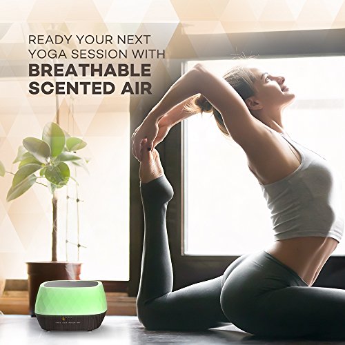 Aroma Diffuser VAVA 500ml Ätherische Öle Diffuser Timer Niedrigwasserschutz Kerzenbeleuchtung 7 LED Farben - 8