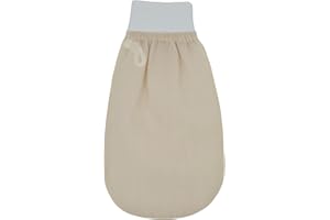 Feel Fine Manopla Exfoliante Turca – Guante Kese de Hammam de Seda Cruda 100% para Hombres y Mujeres | Exfoliante Artesanal Turco para la Piel, Exfoliador para Ducha, Baño y Sauna (Blanca)