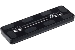 Harwerrel 120mm Plaque de Dégagement Rapide Libération pour Arca-Swiss Trépied Tête à Rotule Appareil Photo