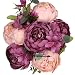 Produktbild Luyue Vintage Pfingstrosen, künstlich, Seide, Blumen-Bouquet, Hochzeitsdekoration New Cameo Brown