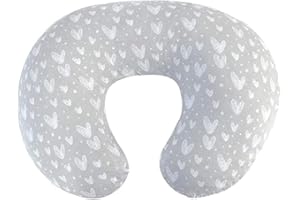 Uposao Fodera per Cuscino per Allattamento per maternità, Neonato Elastico Sostituibile Che Allatta Federa a Forma di U Federe per Cuscino per Allattamento per Donne Incinte,55x40cm