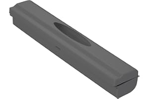 ‎WENKO WENKO Perfect-Cutter, praktyczny dozownik do folii spożywczej i folii aluminiowej, dozownik folii z tworzywa sztucznego, 38 x 5,2 x 6,7 cm, antracyt