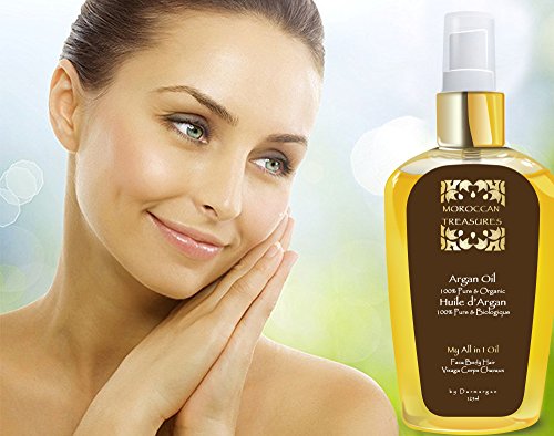 100% Reines Arganöl: Gesichtsöl, Haaröl, Körperöl, 125ml -Bio Kaltgepresstes Basisöl, Organisch Zertifiziert. Bio Öl für Haare : Sprühkur / Haarkur, Haarpflege Besser Als Eine Pflegende Haarmaske. Stärkt bei Haarausfall – Öl für Körper:Arganöl Haut Für Trockene Haut.Dehnungsstreifen Öl während der Gewichtsverlust/Anti Cellulite Pflege : Hilfe bei Orangenhaut und Cellulitis.Gegen Schuppenflechte.Öl Für Gesicht:Pflege Mit Vitamin E, Anti-Aging Gesichtsserum, Gegen Hautausschlag. - 2