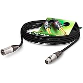 SOMMER CABLE Kablo Mikrofon Source MKII Highflex XLR 3-Pin Erkek Neutrik NC3MXX/XLR 3-Pin Dişi Neutrik NC3FXX, Velcro Kayışlı