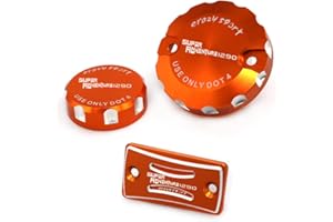 crazy sport 2022 Vordere Hintere Bremskupplungsbehälter Abdeckung für 1290 Super Adventure S/T/R 2021–2023 ADV Motorrad Hauptzylinder Tankdeckel (nicht passend vor 2021)