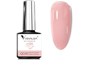 V VENALISA VENALISA Bulider Gel Quick Construction Base Gel Strengthener Gel Nail Polish Nude Pink Natural Color Poly Gel for Broken Nails Repair Nails