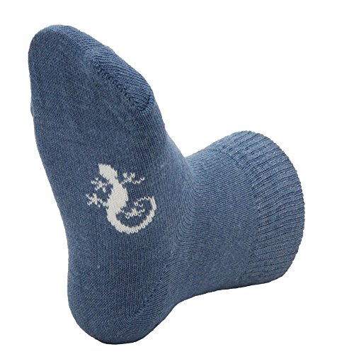 Little Grippers Blue Denim 12-24 months Baby Socks with Stay On Technology