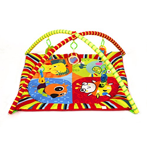 Preisvergleich Produktbild Kinderkraft Krabbeldecke Spieldecke Spielbogen Erlebnisdecke Spielmatte Babydecke Decke Rot