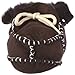 Playshoes Handmade Lambskin Baby Booties with Laces Closure (Black, 0-6 months)