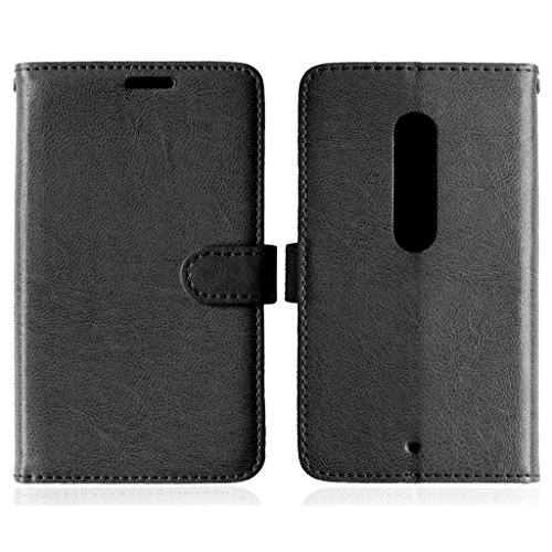 FUBAODA Funda de piel para Motorola Moto X Play   Cable Libre  funci  n de soporte m  vil  cierre magn  tico  ranuras para tarjeta de cr  dito para Motorola Moto X Play  XT1562   negro 