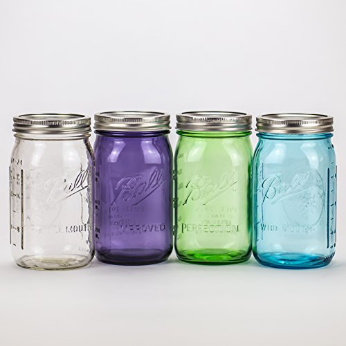 Ball Mason 32oz Wide Mouth 4er Color Set