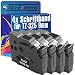 Produktbild PlatinumSerie 4x Beschriftungsband kompatibel für Brother P-Touch TZ-325 D210VP D400 D400AD D400VP D450VP D600VP E100 E100VP E300VP