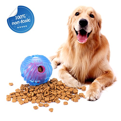 Book's Cover ofJouet Balle à Mâcher pour Chien Foucuspet Jouet Boule Interactif Jouet Chien en Caoutchouc Boule Distributeur de Nourriture non Toxique Résistant à Mâcher Nettoyage des Dents de Chien Balle Jouet pour Petit et Moyen Chien