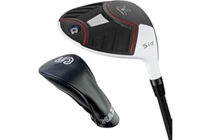 MAZEL Golf Fairway Woods 3 oder 5, Titan Golfschläger 15 oder 18 Grad 44 Zoll Rechtshänder Graphitschaft (18, Grad)