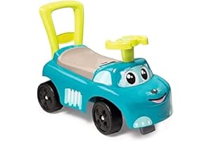 Smoby - Porteur Auto Bleu - Fonction Trotteur - Pour Enfant Dès 10 Mois - Coffre à Jouets - 720525, normale