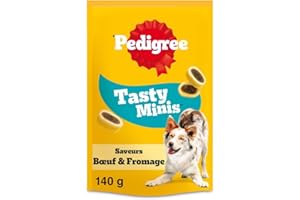 Pedigree Sa Récompense Friandises pour Chien Adulte, Un Sachet de 140g de Mini Bouchées - Pack de 6