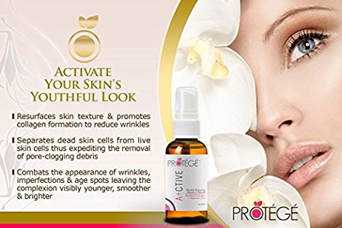 Anti-Falten Retinol Serum – ACTIVE – Beste Öl-freie Feuchtigkeitspflege & Falten Entferner + Bei Erholung von Mikrodermabrasion, Derma Roller und Laser Gesichts-Haarentfernung + Astaxanthin + Kollagen (30ml) - 7