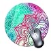 Produktbild ROOMBA Mauspad, niedliches Mauspad mit Design, klein, rutschfeste Gummiunterseite, für Mädchen, Büro, Schreibtischzubehör, rund, Pink Mandala Blau/Weiß, 2 Stück