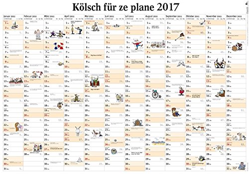 Kölsch für ze plane 2017: Wandplaner (Edition Lempertz)