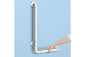 KULACO Poignée de douche antidérapante pour personnes âgées, Barre de Maintien Douche avec Fluorescence, 60 x 40 cm, En acier inoxydable Poignée de sécurité en pour WC, salle de bain, baignoire