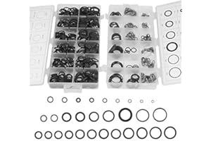 BGTXINGI 300-teiliges sortiertes O-Ring-Kit mit 225-teiligem Gummi-O-Ring-Dichtungs-Reparaturkasten Unterlegscheiben-Sortiment für die allgemeine Reparatur von Sanitärfahrzeugen
