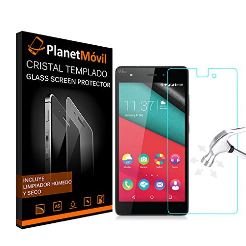 PLANETMOVIL   WIKO U FEEL LITE pack de protecci  n FUNDA TRANSPARENTE   CRISTAL TEMPLADO