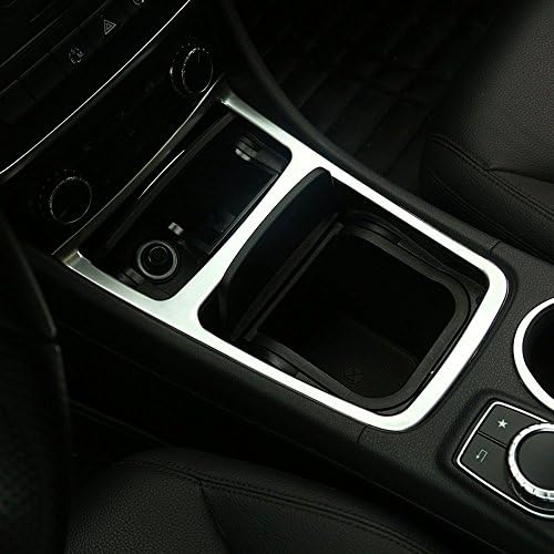 ABS Matte Chrome Interior Accessory Center Storage Box Trim Ashtray Frame Accessories CLA GLA A Class W117 C117 2013-2017