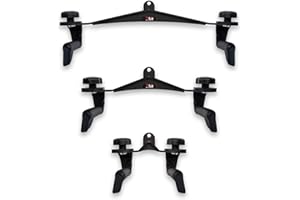 RLG RL GRIPS RLGrips® Agarres Poleas Gym para Entrenamiento de Espalda Ergonómicos y Adaptables - Set de Barras de Tracción Ideal para Jalones y Remos - Accesorio Polea Gimnasio para Dorsales