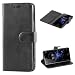 Produktbild Sony Xperia XZ2 Hülle,Mulbess Premium Handy Schutzhülle Ledertasche im Kartenfach für Sony Xperia XZ2 Tasche Hülle Leder Etui Schale,Schwarz (Vintage Style)