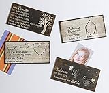 Grande 4 unidades, imanes nevera con inscripciones, citas y frases alrededor de familia y hogar