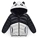 Produktbild Longra Baby Kinder Mädchen Junge Winterjacke Steppjacke Sweatjacke Wärmejacke Jacke Parka Gesteppt mit Panda Kapuze Unisex Kinder Daunenmantel Daunenjacken Down Jacket (110CM 3Jahre, Black)