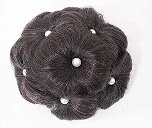 INAAYA Clutcher Hair Bun Artificial Juda For Women Black/Dark Brown