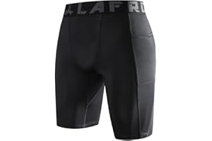 LAFROI Men's Quick Dry Cool Compression Fit Tights Shorts Waistband-YSK09