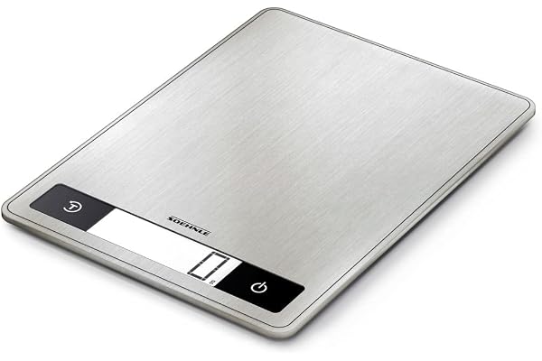 Soehnle Page Profi 200 Balance de cuisine multifonctions compacte et élégante, balance culinaire précision 1 g, pèse aliment jusqu'à 15 kg, acier inoxydable