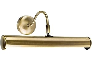 MiniSun | Traditional Style Adjustable Twin Picture Wall Light in an Antique Brassed Effect Finish Complete with 3w LED Pygmy Bulbs 3000K | Wall Lights, Home Décor & Improvement Essential