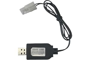 BAIWEIDUN Cavo Caricabatterie NiMH/NiCd 7,2 V Con Spina Tamiya Standard per RC Auto, Serbatoio, Aereo, Barca e Altri Giocattoli Telecomandati - Compatibile Con Batteria Lipo 7.2 V USB Charger