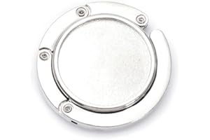 ZKSXOA Handbag Hook, 1 Pcs, Handbag Hanger for Table, Folding Purse Hook Hanger, Table handbag holder hook, Foldable Bag Hanger, Under Counter Bag Hook, Portable Table Bag Holders for Restaurant Bar, Silver