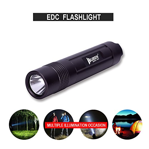 WUBEN Beste kleine Taschenlampe Höchste 150 Lumens Wirkliche Daten Leistungsfähige XPG2 LED-Schlüsselkette Fackel-Licht umfassen 10440 nachladbare Li-Ionbatterie USB-Aufladeeinheit wasserdichtes IPX8 E502 (Schwarz) - 4