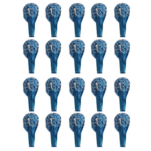 20x Latex Luftballons Geburtstag Ballons Riesenballon Party Deko Nummer Muster - 6