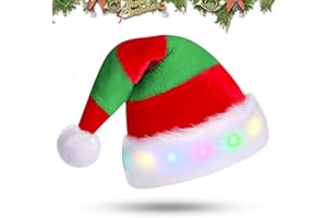 JOKILY Weihnachtsmütze, Plüsch Nikolausmütze mit Doppeltem Samt, Nikolausmütze Plüsch, Weihnachtszubehör für Weihnachts Weihnachtsfeiern Geschenk für Frauen, Männer