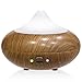 Produktbild COSTWAY Aroma Diffuser Duftöldiffusoren Ultraschall Luftbefeuchter Aromatherapie Befeuchter Raumbefeuchter Luftreiniger Lufterfrischer Duftlampe für ätherische Öle 210ml Holzmaserung 7 Lichtmodi