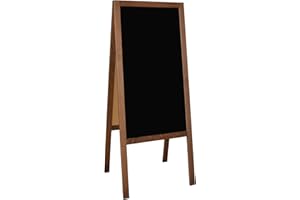 FENIKS Kundenstopper Présentoir publicitaire en bois avec cadre en bois Marron 118 x 47 cm, Nicht zutreffend.