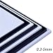 Produktbild ABS Kunststoffplatte Platte Klar Glatt Oberfläche 8 × 9 - 0.3-5mm Schwarz Weiß Für Modellwand Design