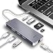 Produktbild EKSA USB C Hub 8 in 1 Multiports, Aluminium USB C Adapter mit Gigabit Ethernet Adapter / 4K HDMI Ausgang/Typ C Ladeanschluss / 3 * USB 3.0 Ports/SD & Micro SD Kartenleser