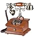 Produktbild MMM- Retro / Antique / Massivholz / Telefon / Wählscheibe / Wahltaste / Mit Tape Box / Anrufer-ID und andere Funktionen, verdrahtete Telefon aus Holz und Messing (Größe: 19 * 18 * 25cm) europäischen Festnetz-Telefon ( Farbe : A )