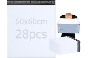 PDKKFF 28 stycken 50x60 cm stora fraktpåsar, fraktpåse Vinted | Fraktpåsar för kläder, fraktpåsar, plastpåse med självhäftand